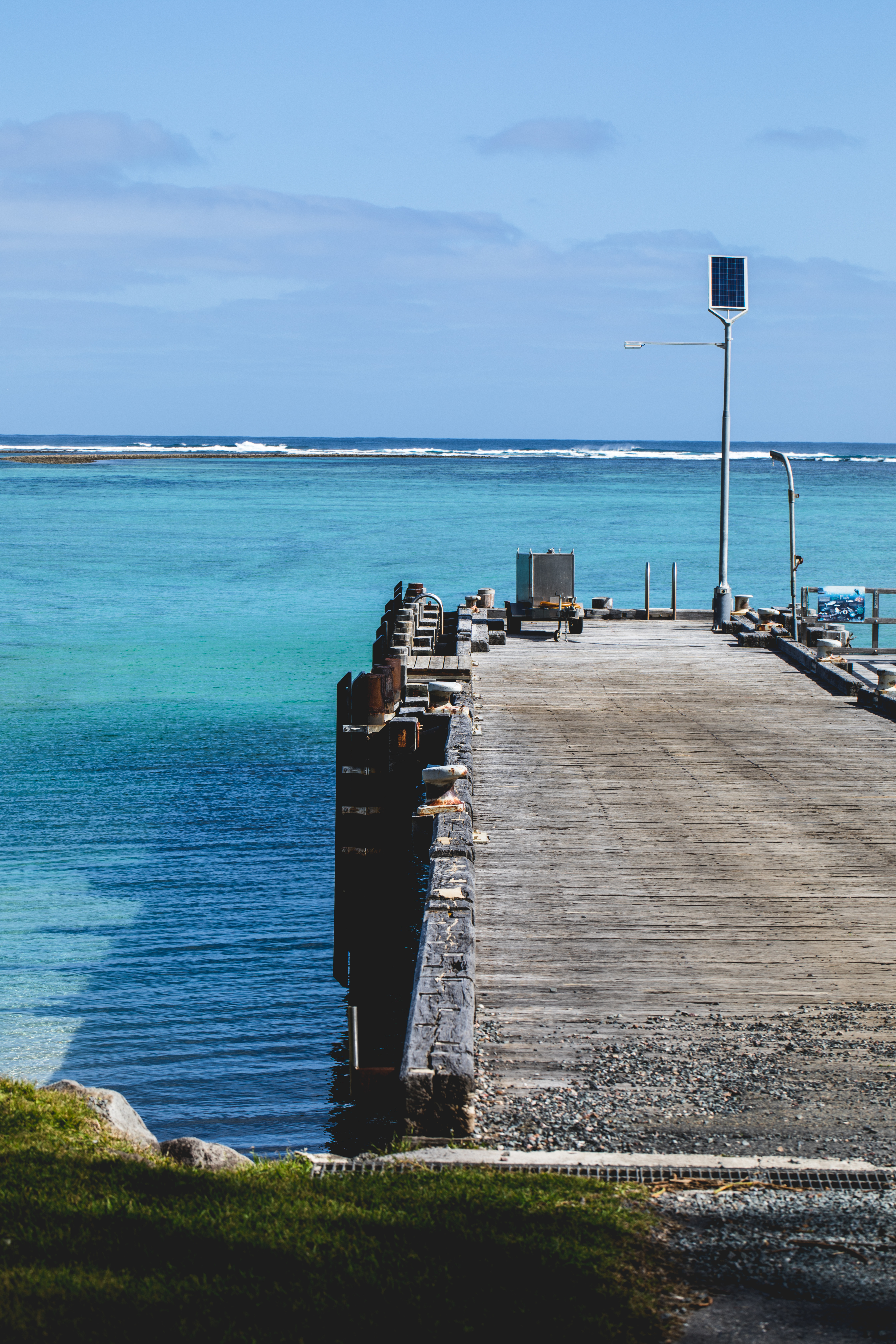 Chelsea Scott Photo - Lord Howe Island - Jetty - With grass