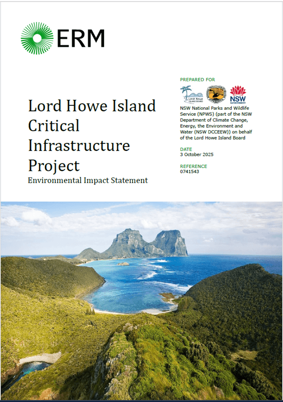 Critical Infrastructure Project - Environmental Impact Statement - 3 October 2025